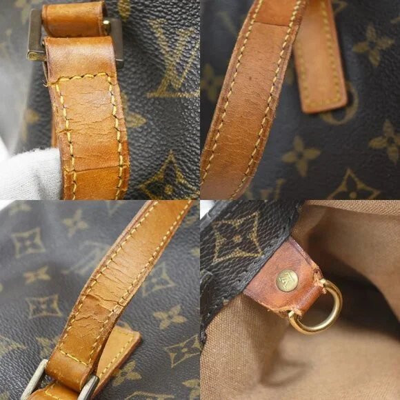 LOUIS VUITTON Cabas Mezzo Shoulder Bag Monogram Leather Brown M51151 34EG306 - Picture 13 of 16